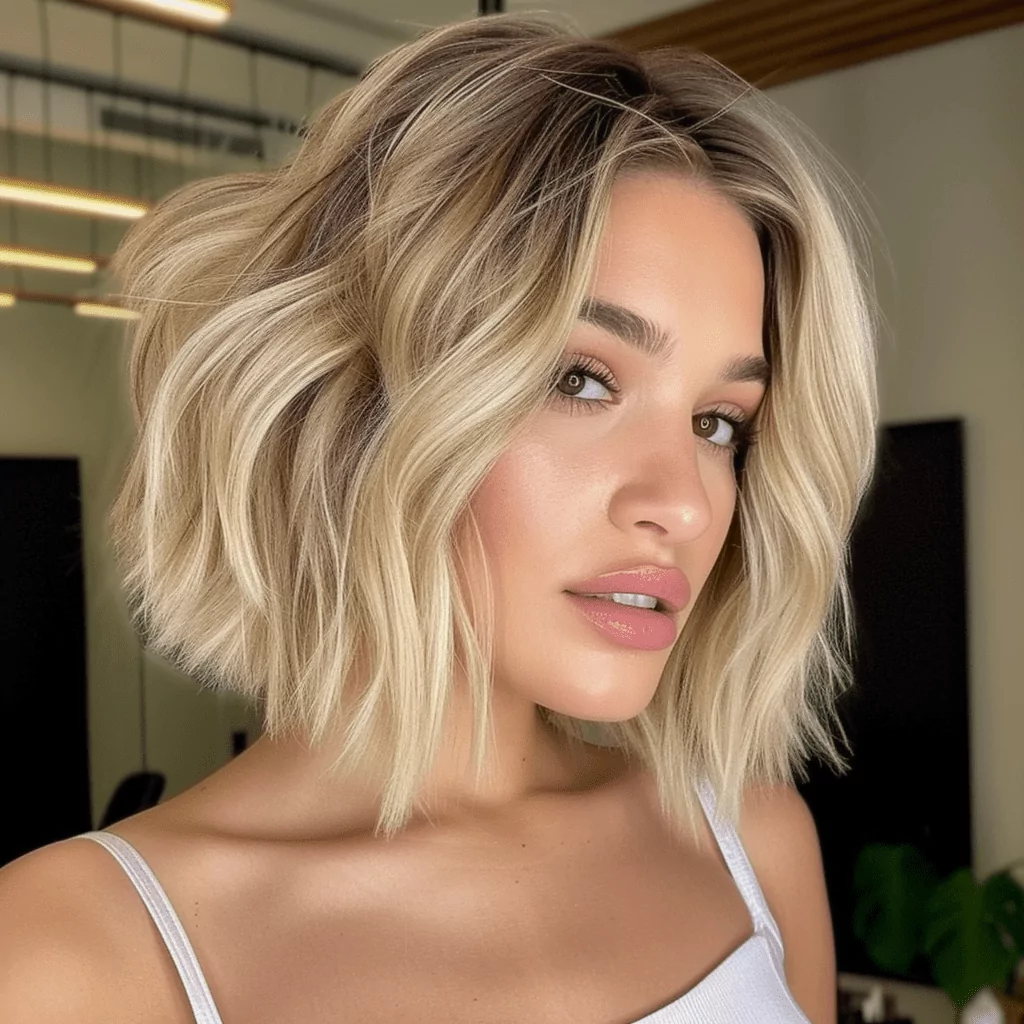 Blunt Bob with Volume Waves