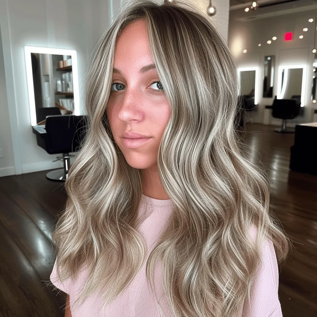 Bronde Hair with Ash Blonde Highlights