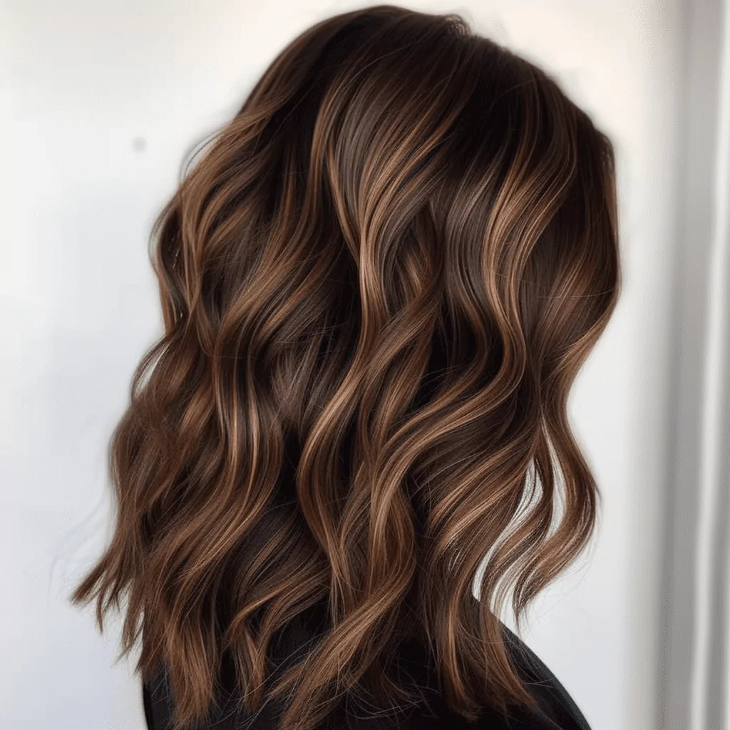 Brown Hair With Caramel Highlights