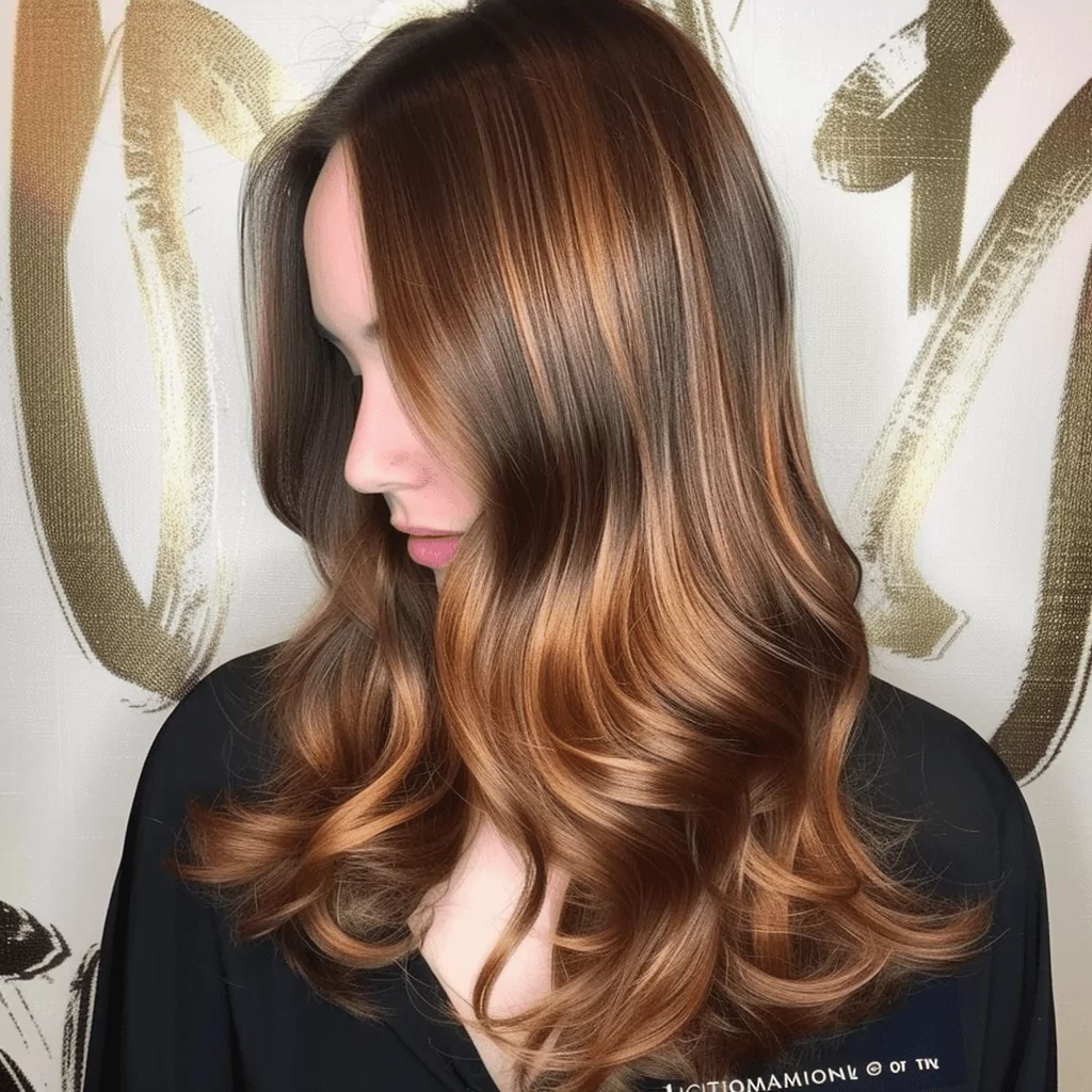 Brown Hair With Golden Blonde Highlights