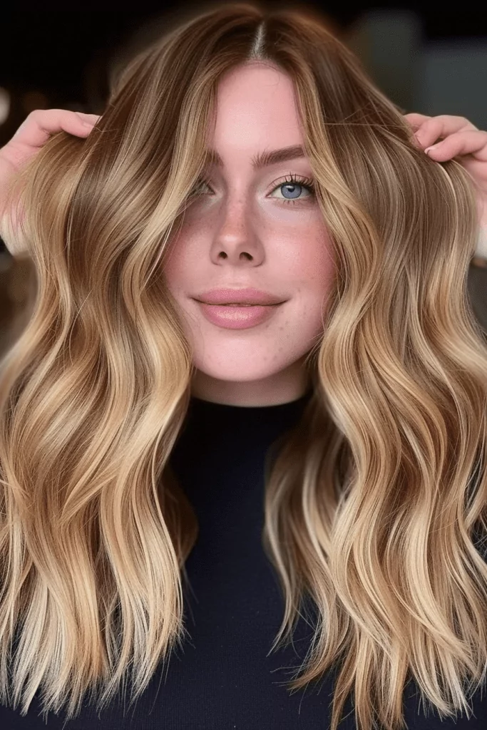 Buttery Blonde Balayage for Light Brown Hair