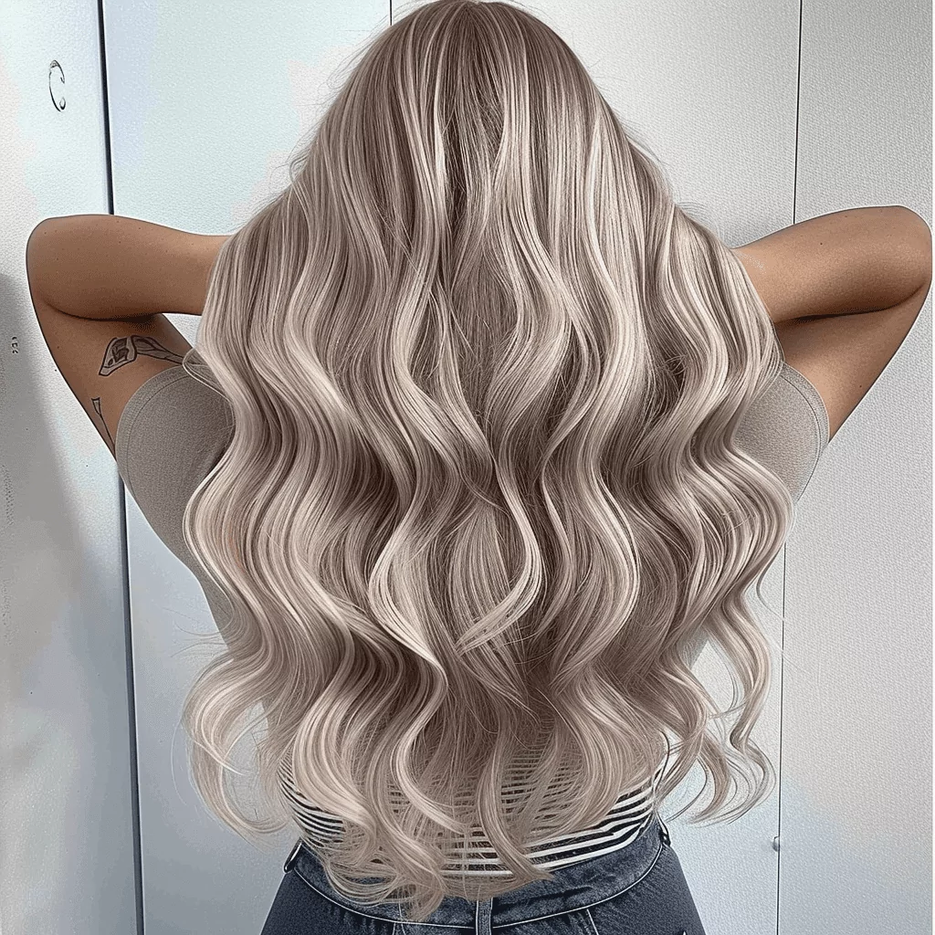 Sultry Light Blonde Waves