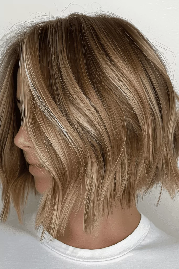 Warm and Cool Brown Blonde Bob