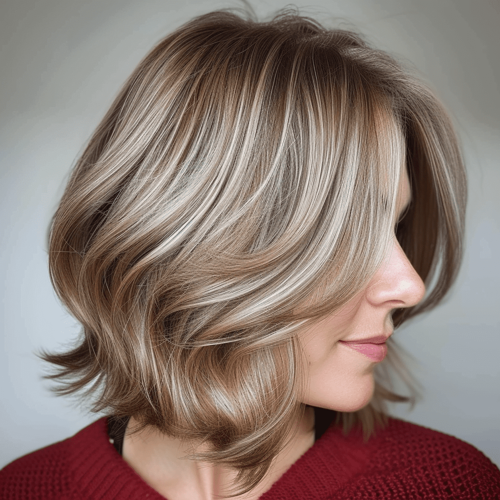 Mid Length Layered Hairstyle
