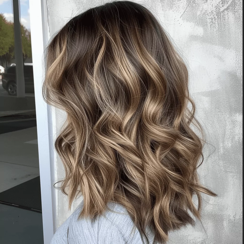 Brown Hair With Bronde Highlights