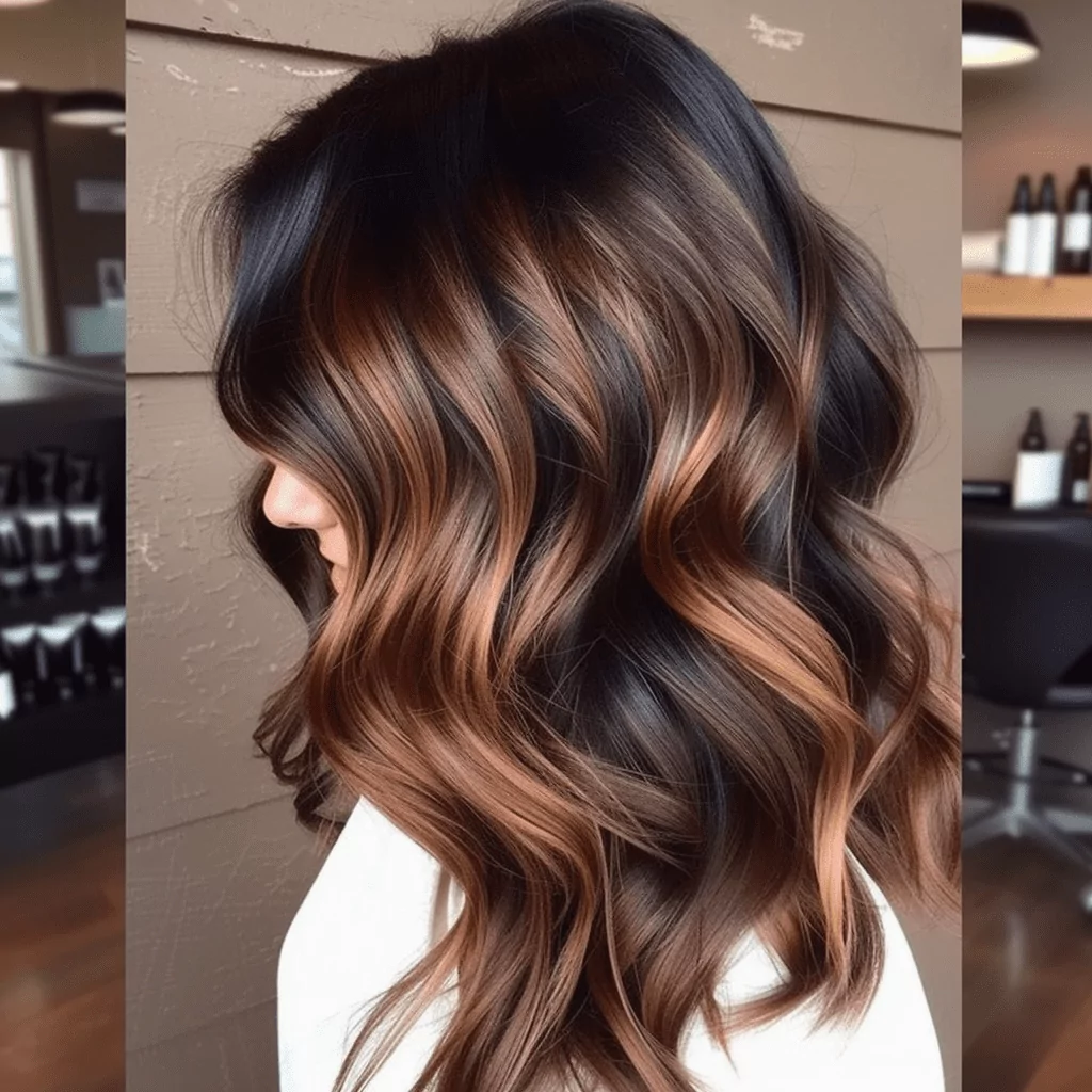 Caramel Ombre Balayage for Brunettes
