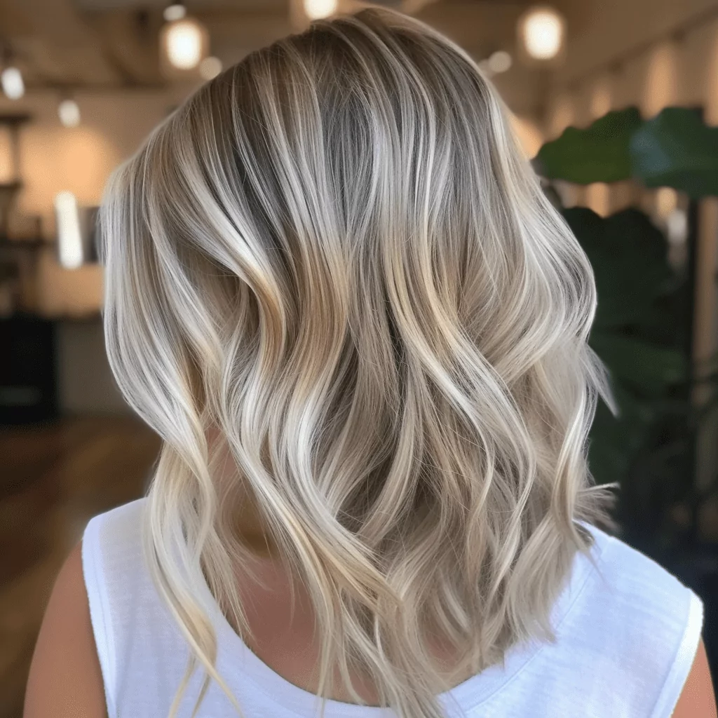 Dirty Blonde with Platinum Highlights
