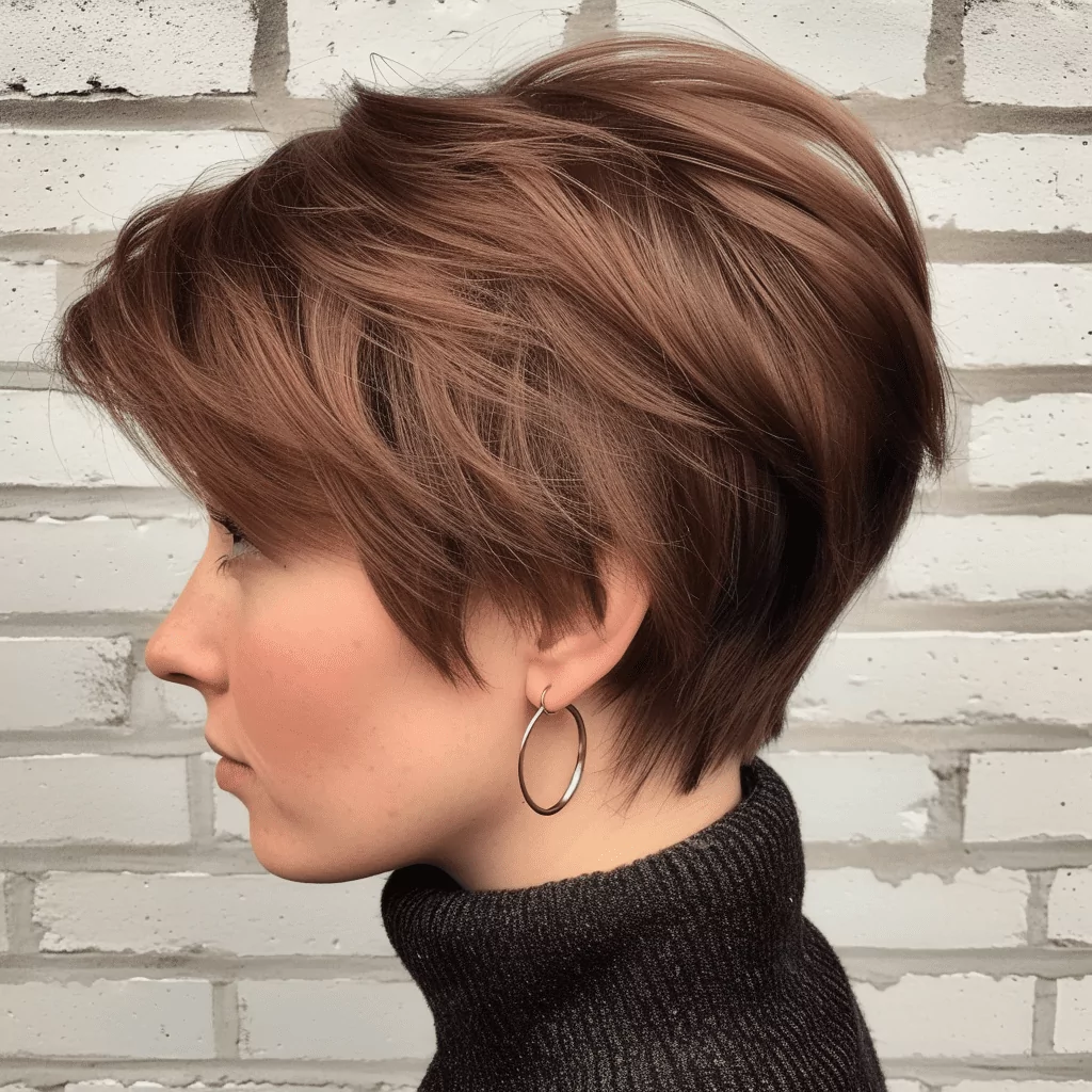 Feathered Hairstyle For Short Thin Hair