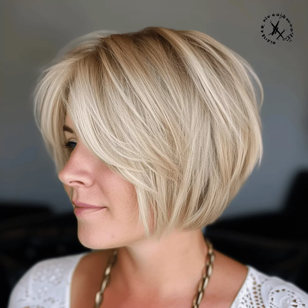 Feathered Jaw Length Bob For Fine Hair