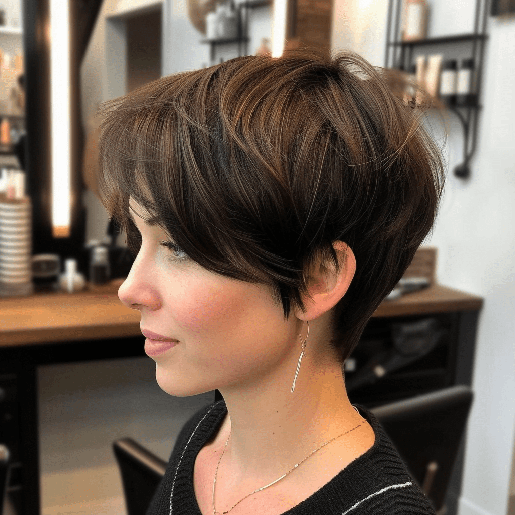 Long Pixie Cut For Thick Hair