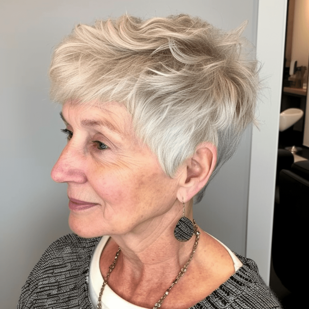 Over Choppy Pixie For Thinning Hair