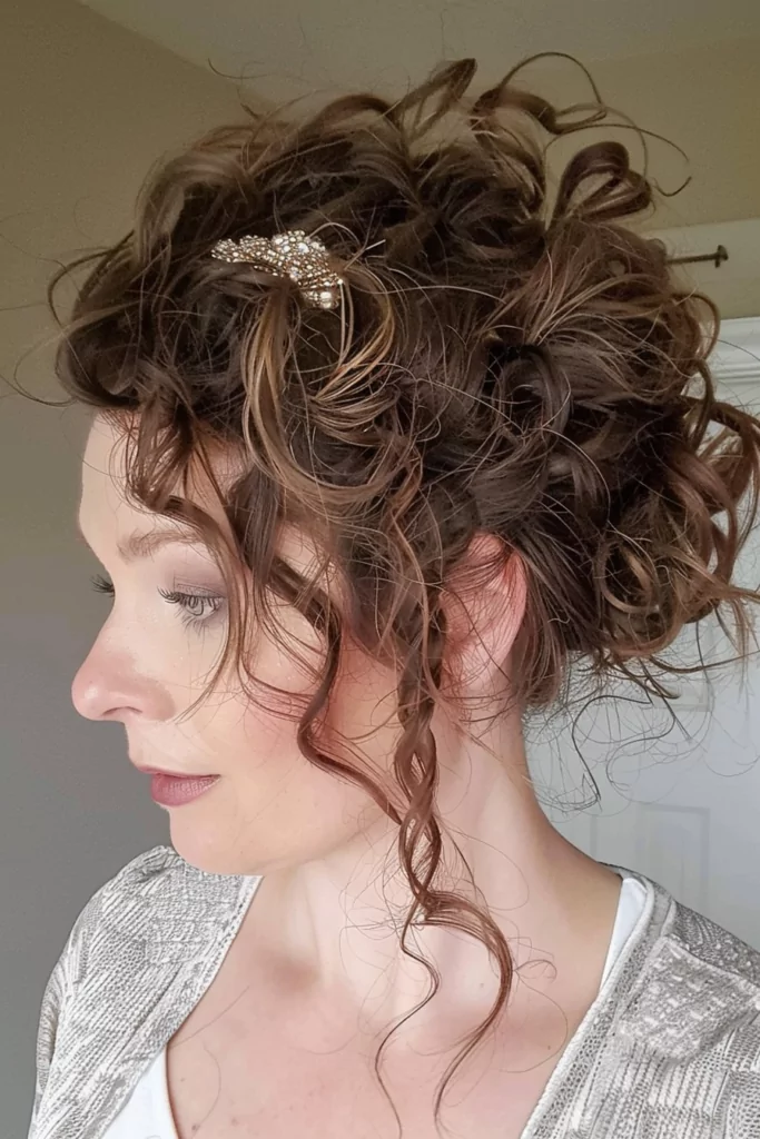 Relaxed and Textured Messy Updo