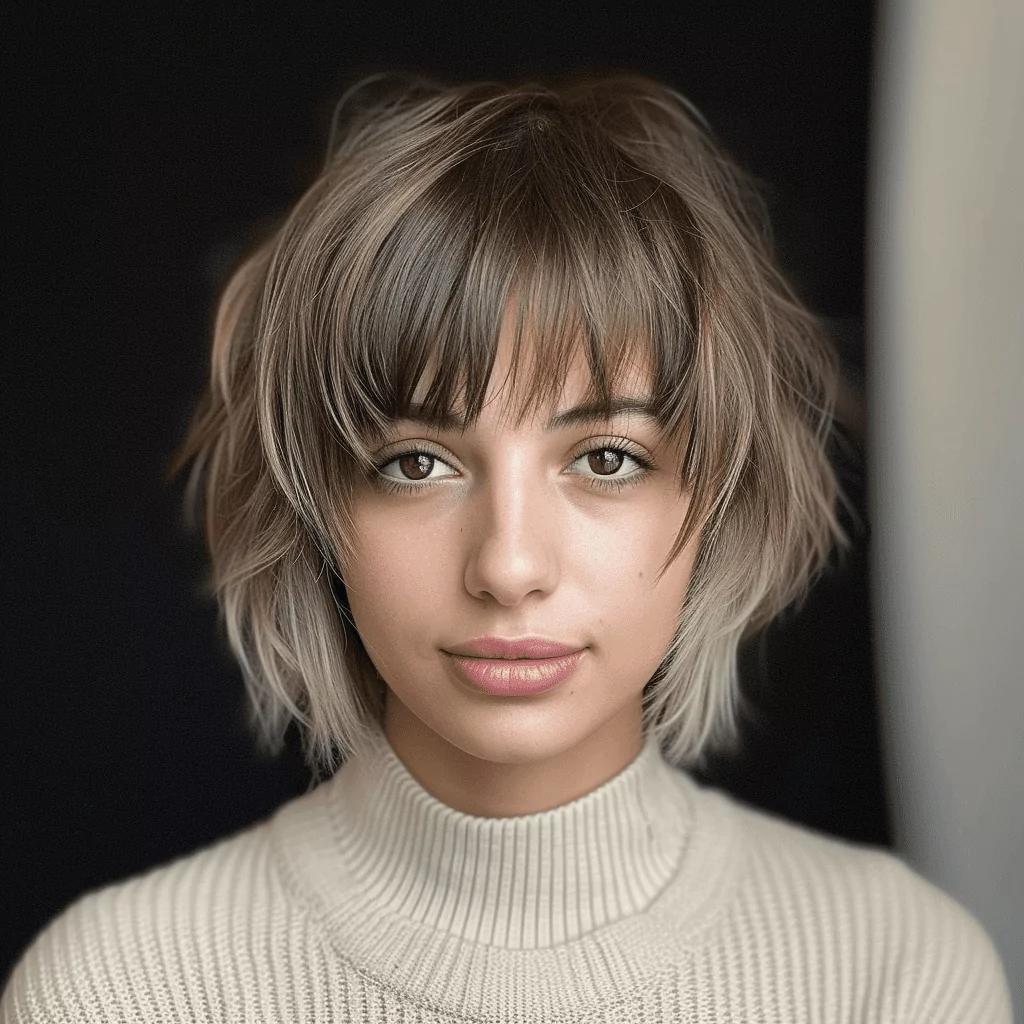 Short Shaggy Blonde Hairstyle