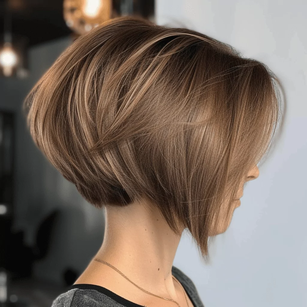 Short Stacked Bob For Thick Hair