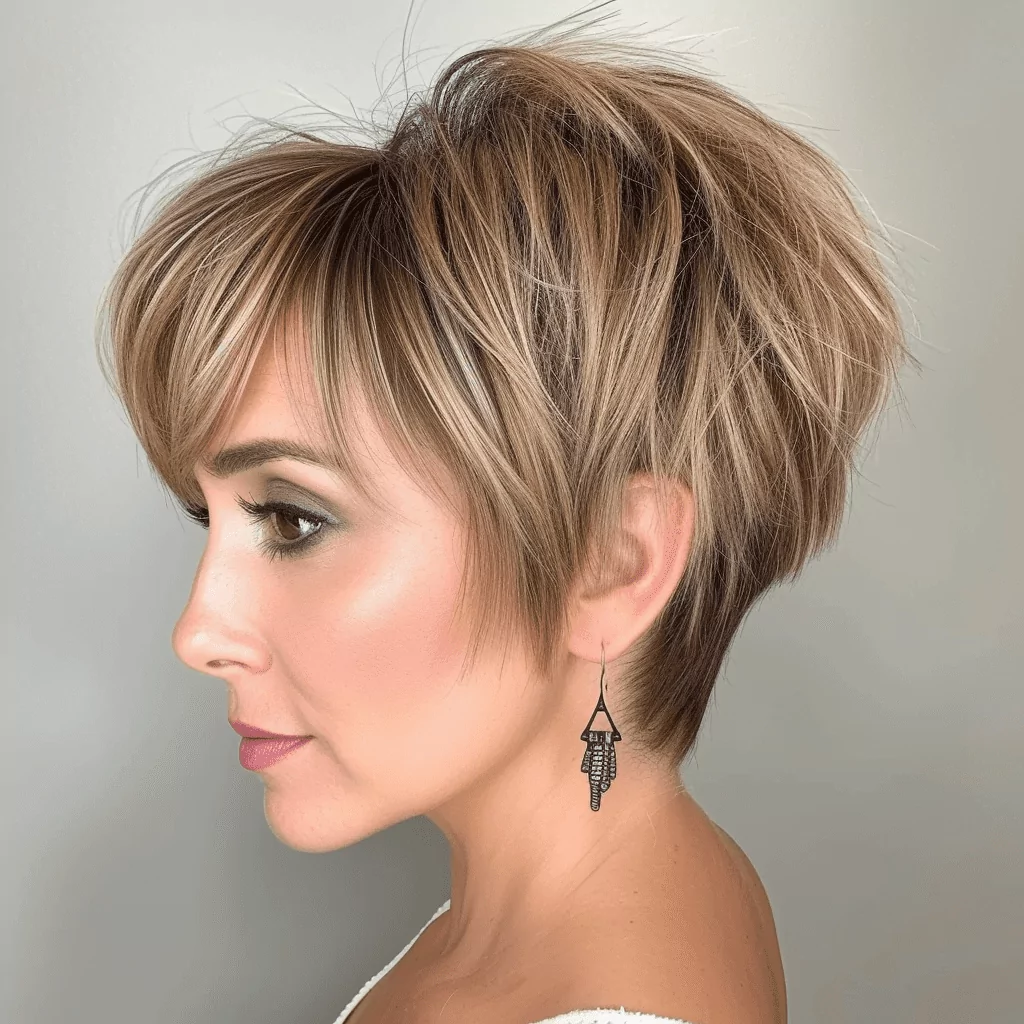 Short Tapered Hairstyle For Fine Hair