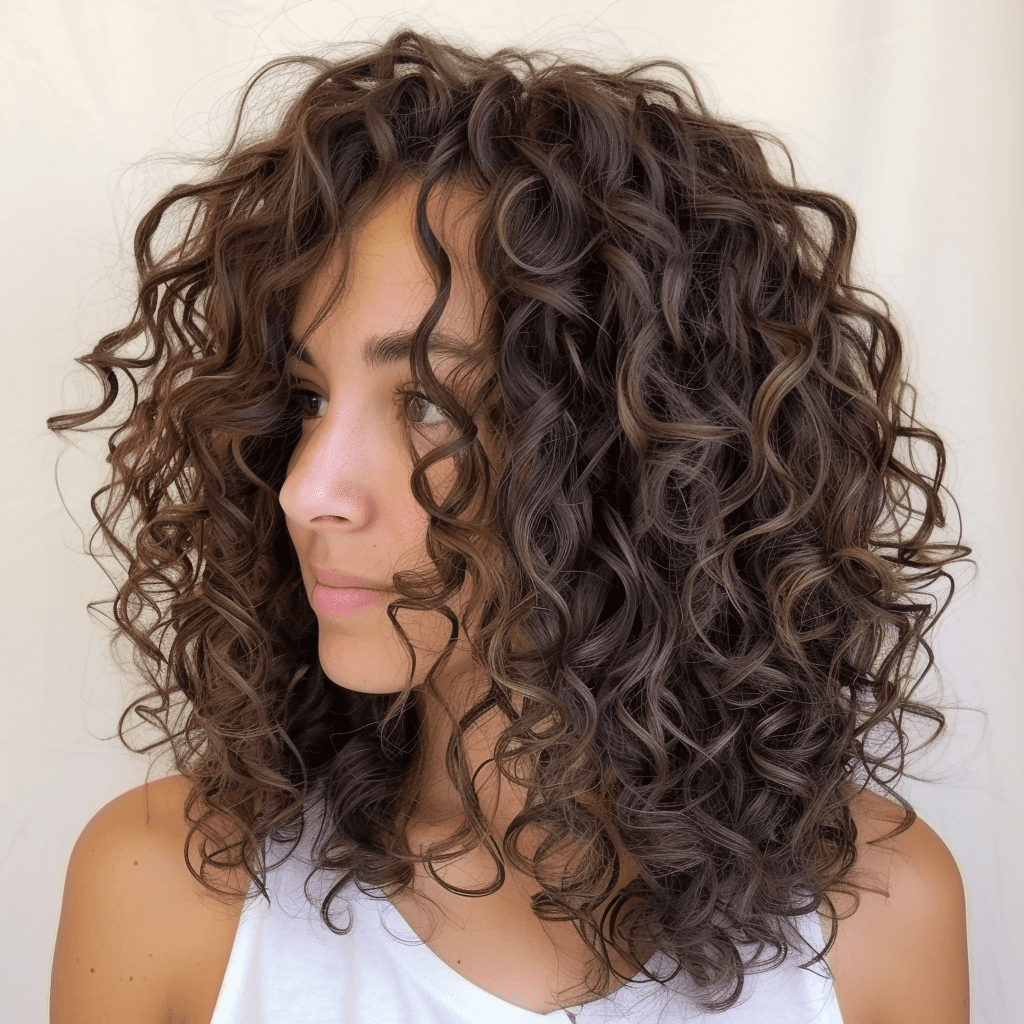 Shoulder Length Curly Hairstyle