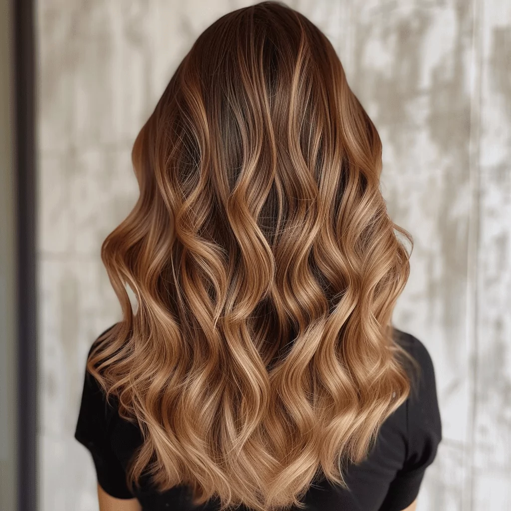 Warm Blonde Ombre and Cinnamon Hair