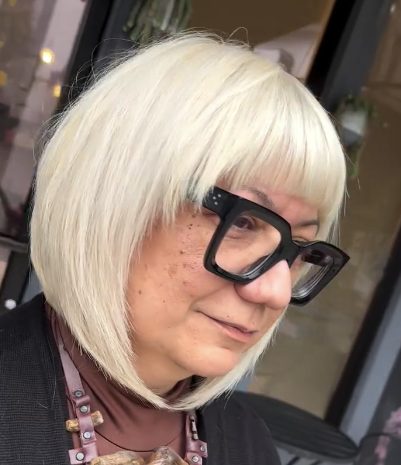 A-Line Bob with Heavy Fringe