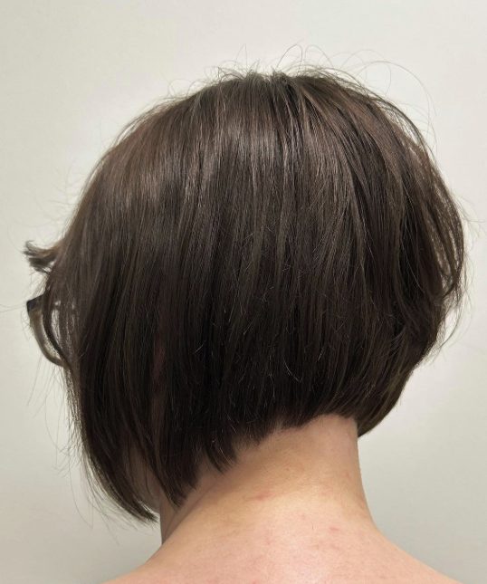 Angled Bob with Razor Cut Bangs