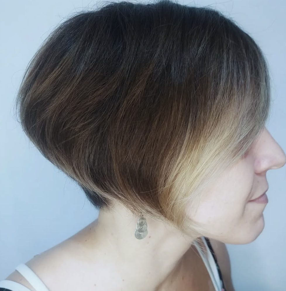 Angled Bob with Razored Ends