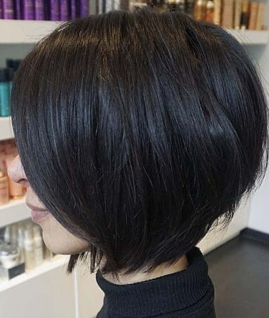 Asymmetrical Layered Bob for Thick Hair