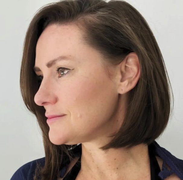 Asymmetrical Layered Bob with Side Swept Bangs