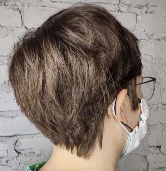 Asymmetrical Layered Pixie Cut