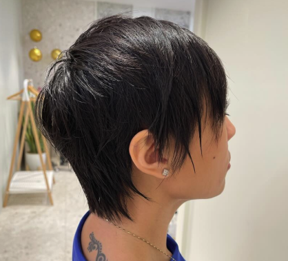 Blunt Pixie with Feathered Layers