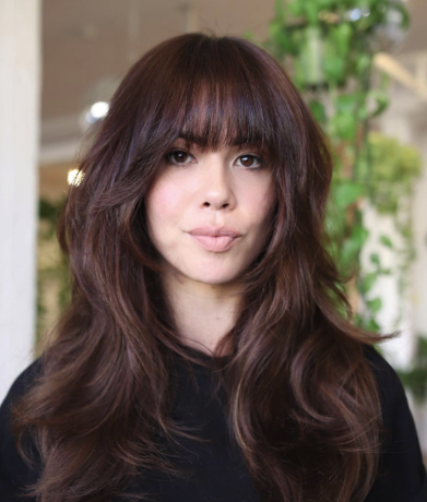 Chocolate Brown Shag with a Fringe