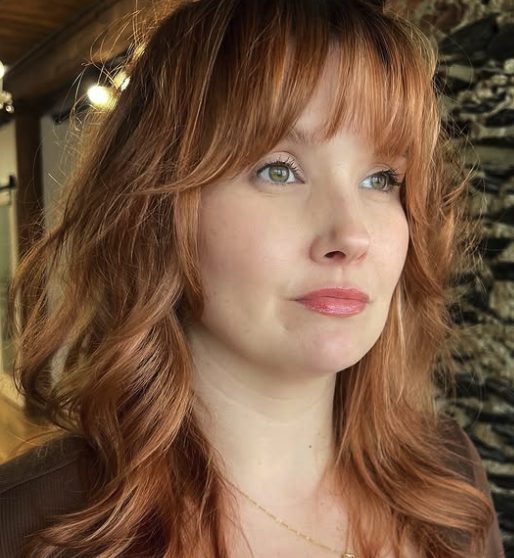 Copper-Toned Shag with Messy Waves