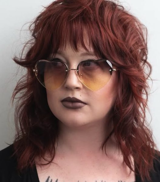 Dark Auburn Shag with Smooth Layers