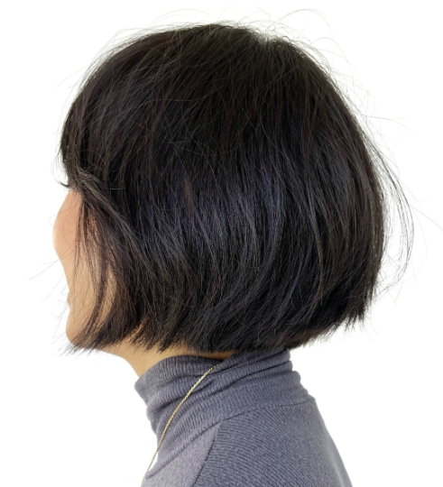 Dark Brown Bob with Razor Ends