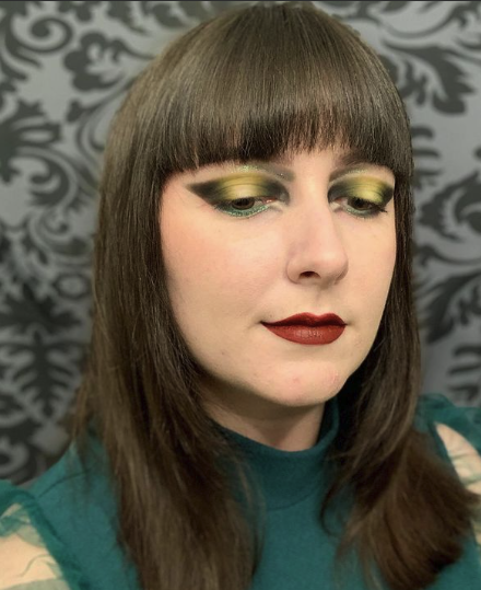 Dark Brown with Bold Bangs