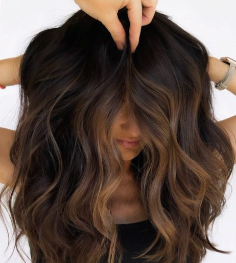 Dark Sienna Brown with Slight Waves