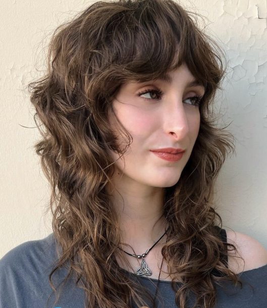 Earthy Brown Shag with Natural Texture