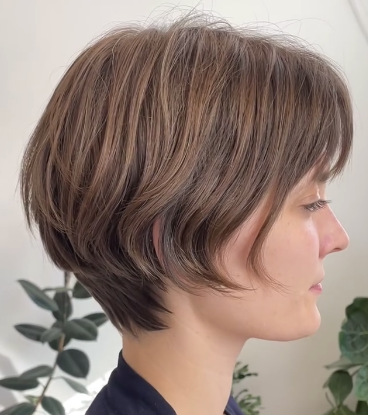 Edgy Pixie Cut with Stacked Layers