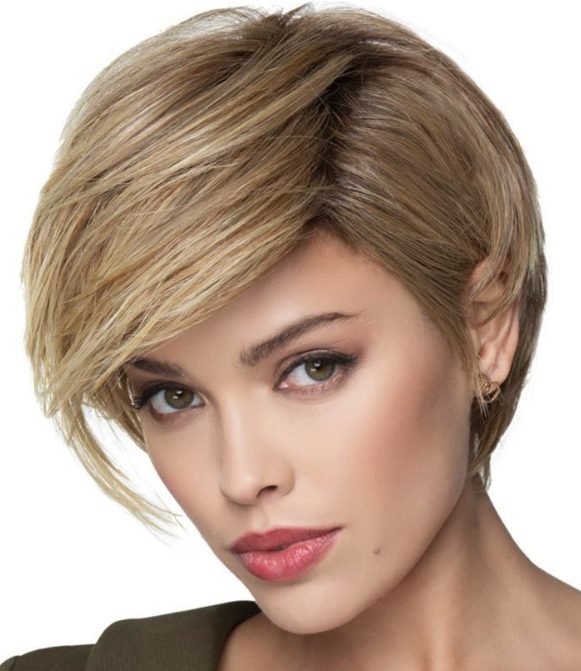 Feathered Pixie with Side-Swept Bangs