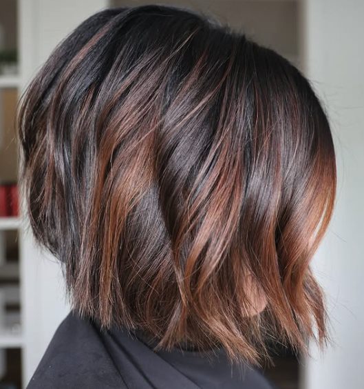 Inverted Bob with Chunky Layers