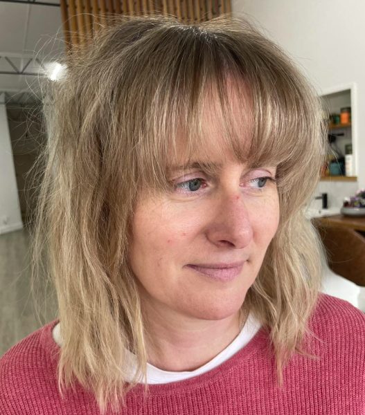 Layered Shag with Textured Bangs