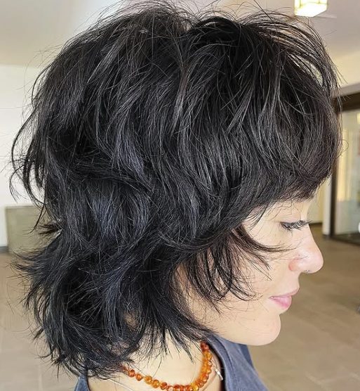 Layered Wolf Cut with Soft Waves