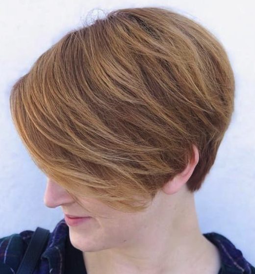 Long Pixie with Sweeping Bangs