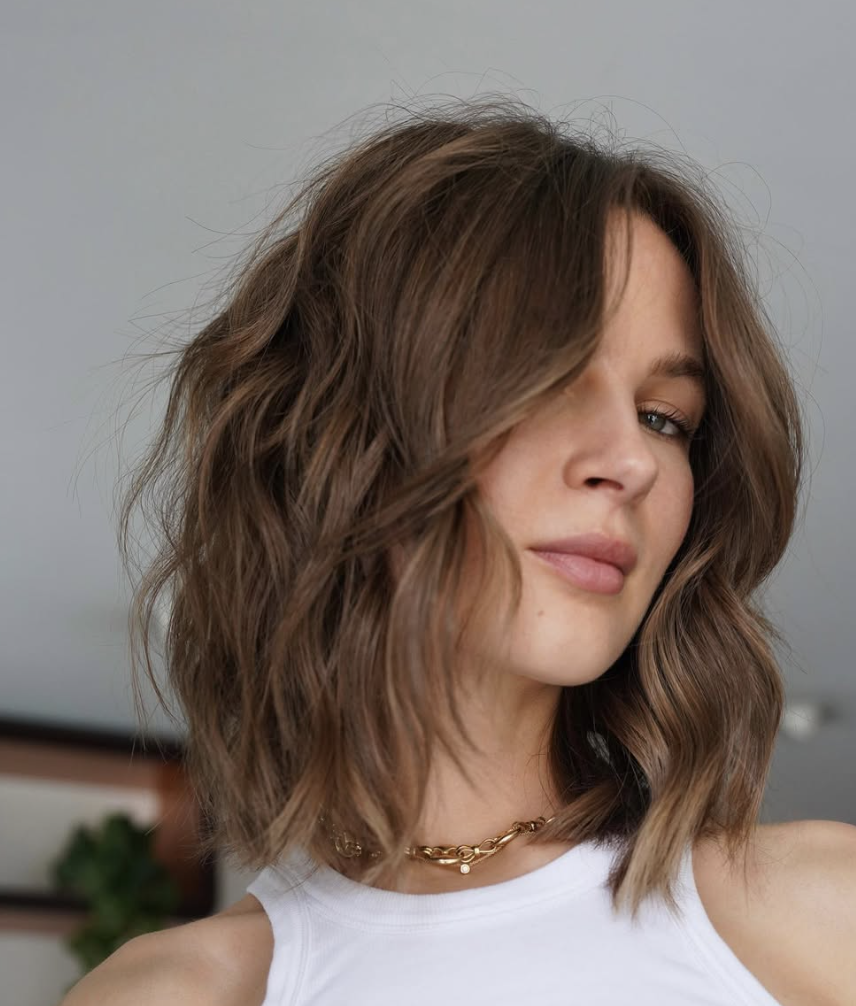 Medium-Length Cut with Internal Layers