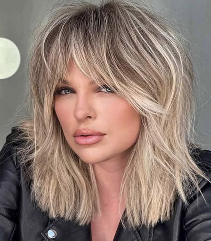 Medium Shag with Jagged Ends