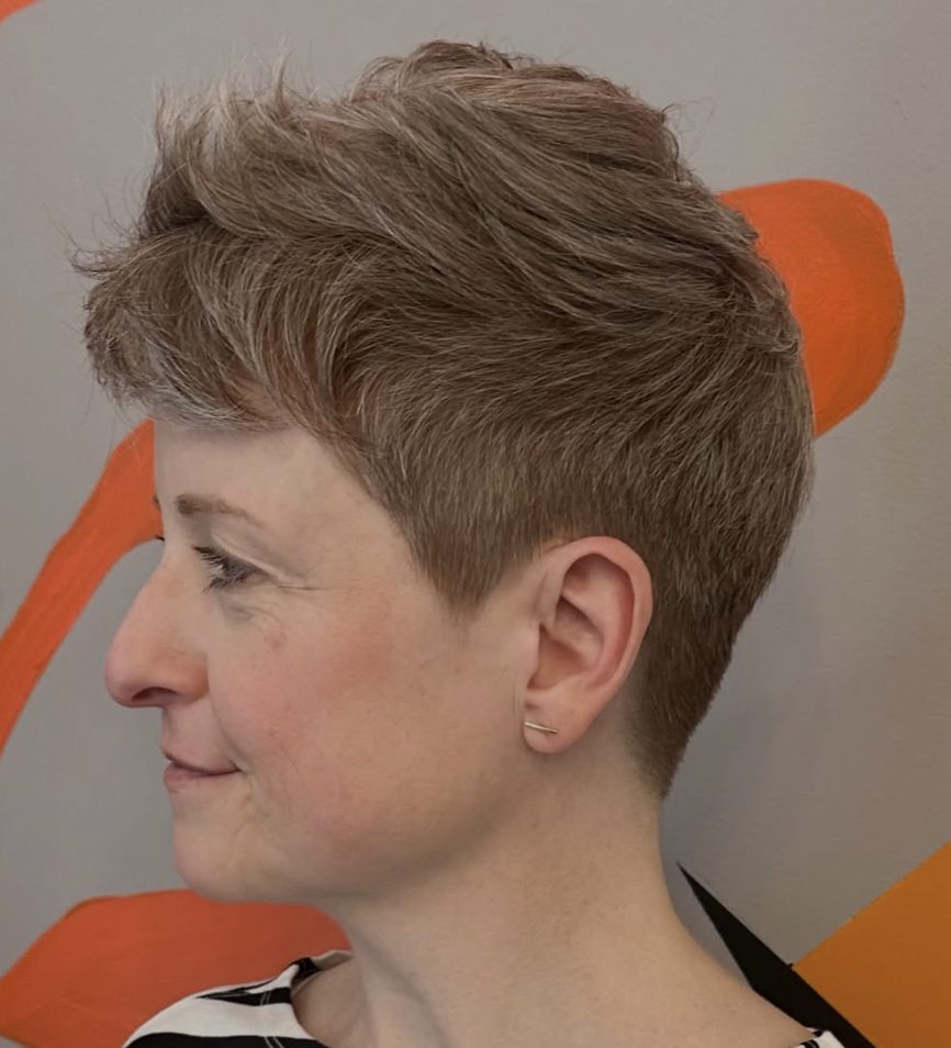 Messy Textured Crop with a Fringe