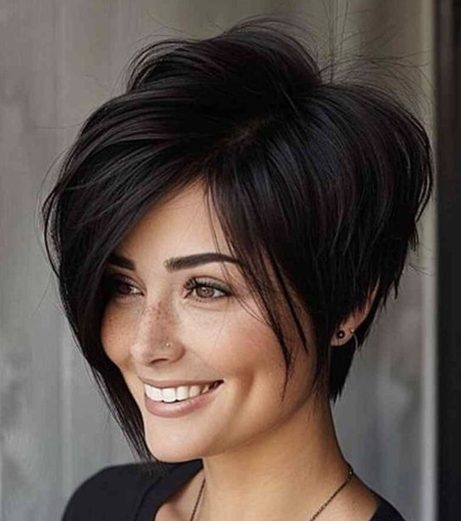 Mid-Length Layered Pixie Cut