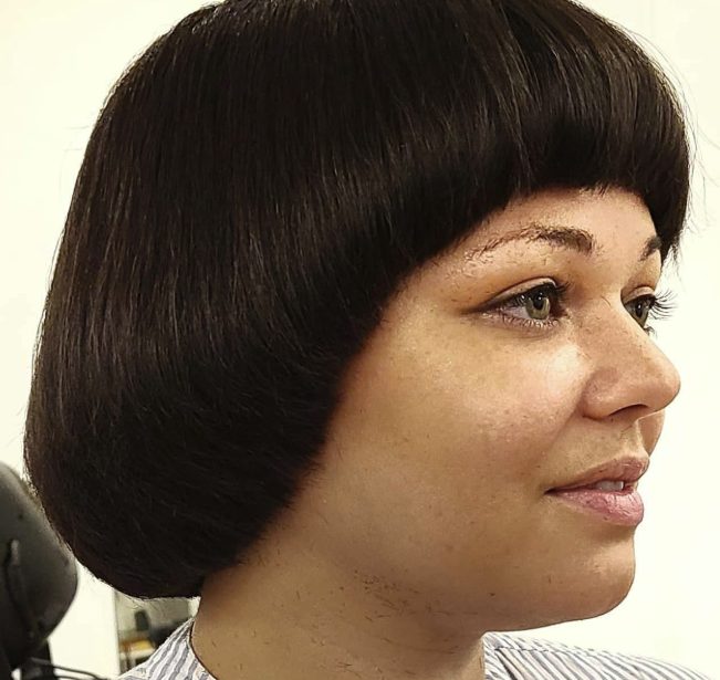 Retro Layered Bowl Cut