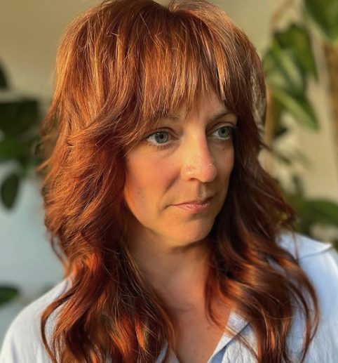 Rich Chestnut Shag on Gentle Curls