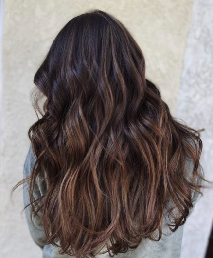 Rich Dark Brown Beach Waves