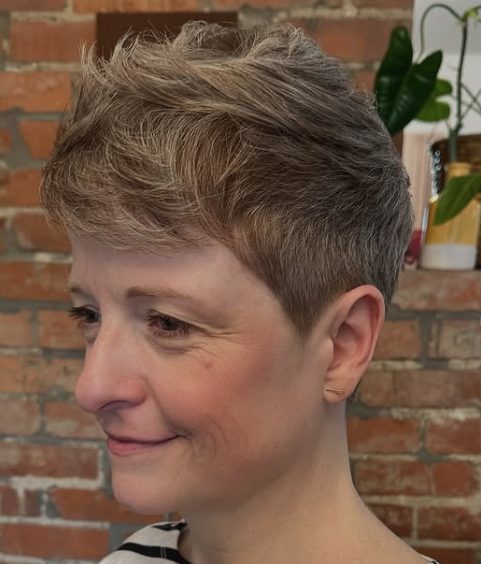 Short Crop with Messy Layers