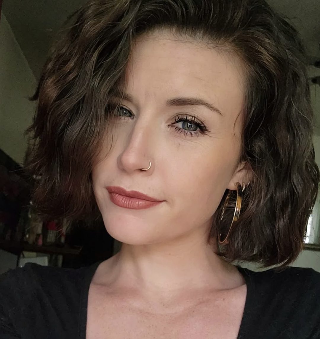 Sleek Curly Bob with an Undercut